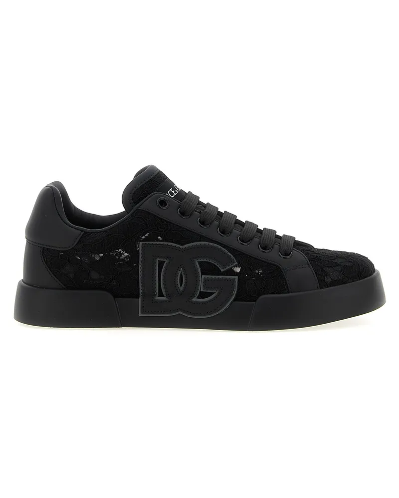Dolce & Gabbana Portofino Light Strobel' Sneakers Black