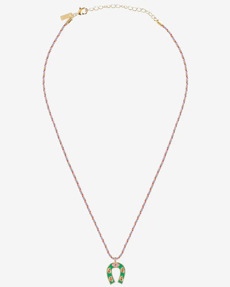 MYA BAY Mini-Hufeisen-Halskette Green