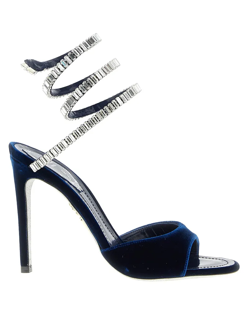 René Caovilla Spark' Sandalen Blue