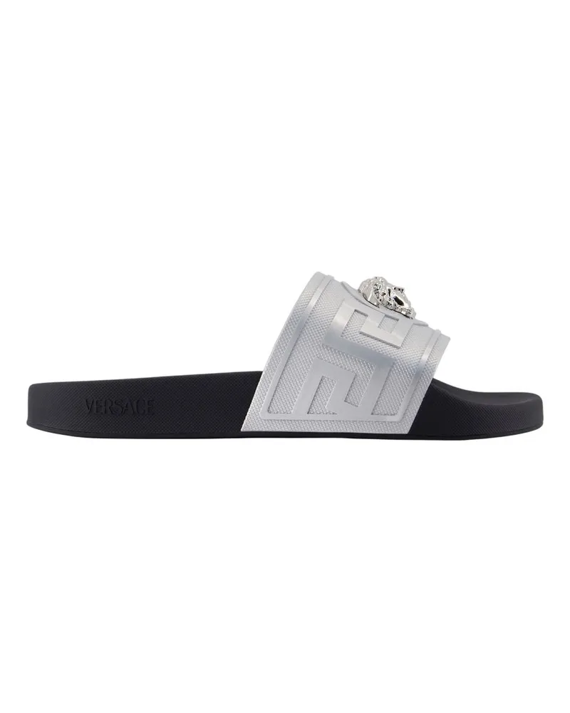 Versace Sandalen  Synthetic Leder Silber Silver