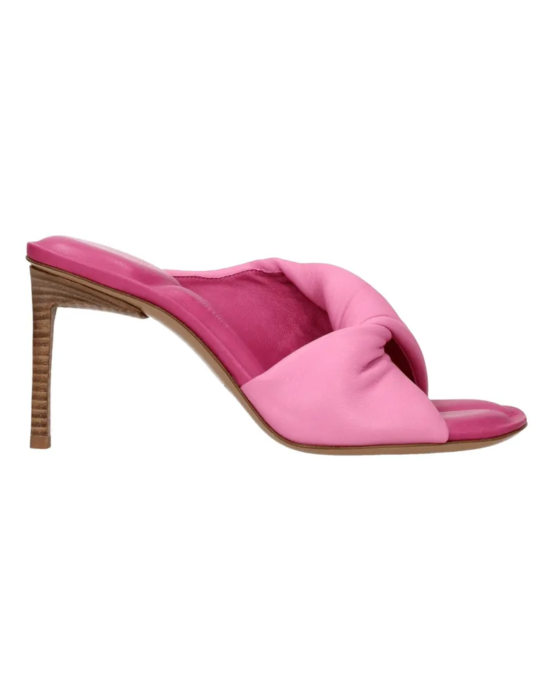 Jacquemus Damens Sandalen aus rosa Leder -