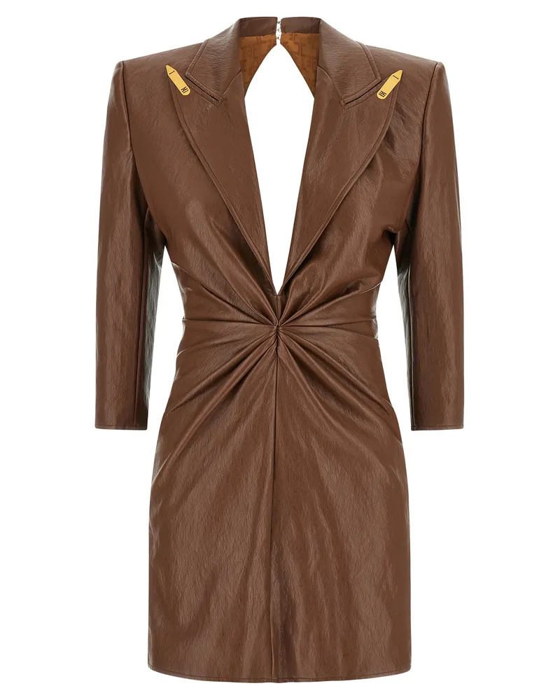 Elisabetta Franchi Blazer Kleid Brown