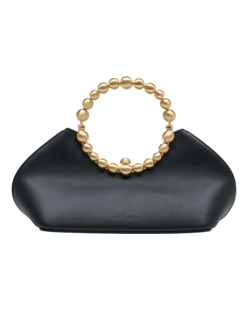 Cult Gaia Una Tasche  Leder Schwarz Schwarz