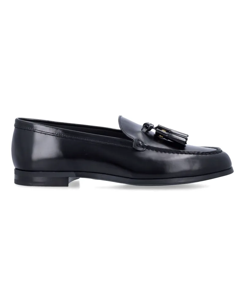 Church's Kirche's Flache Schuhe schwarz Black