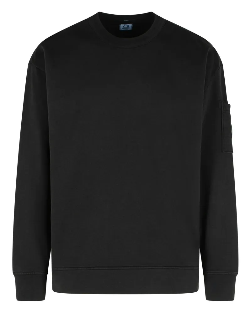 C.P. Company C.P. Die Firma 'entwickelte' schwarze Baumwoll -Sweatshirt Black