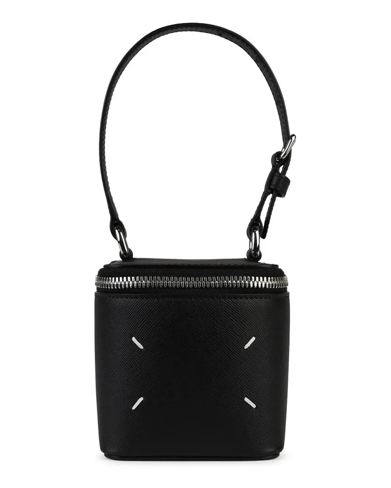 Maison Margiela Mircro Cube' Black Lear Coin -Geldbörse Black