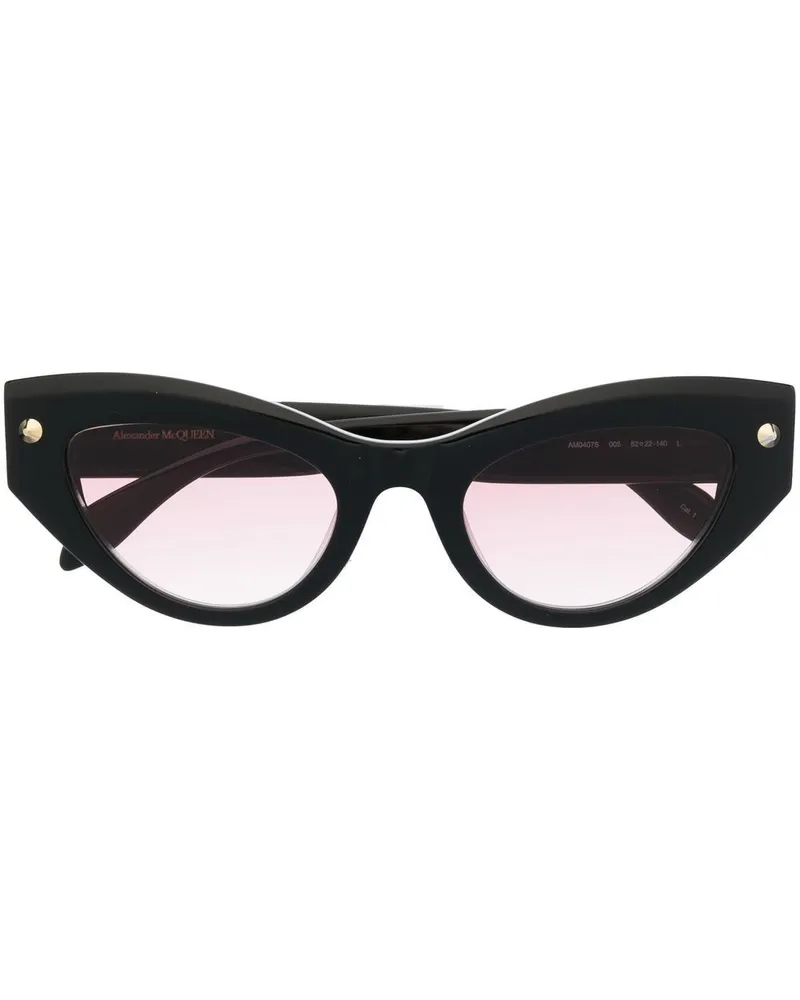 Alexander McQueen Alexander MC Queen Cat Eye Sonnenbrille Schwarz