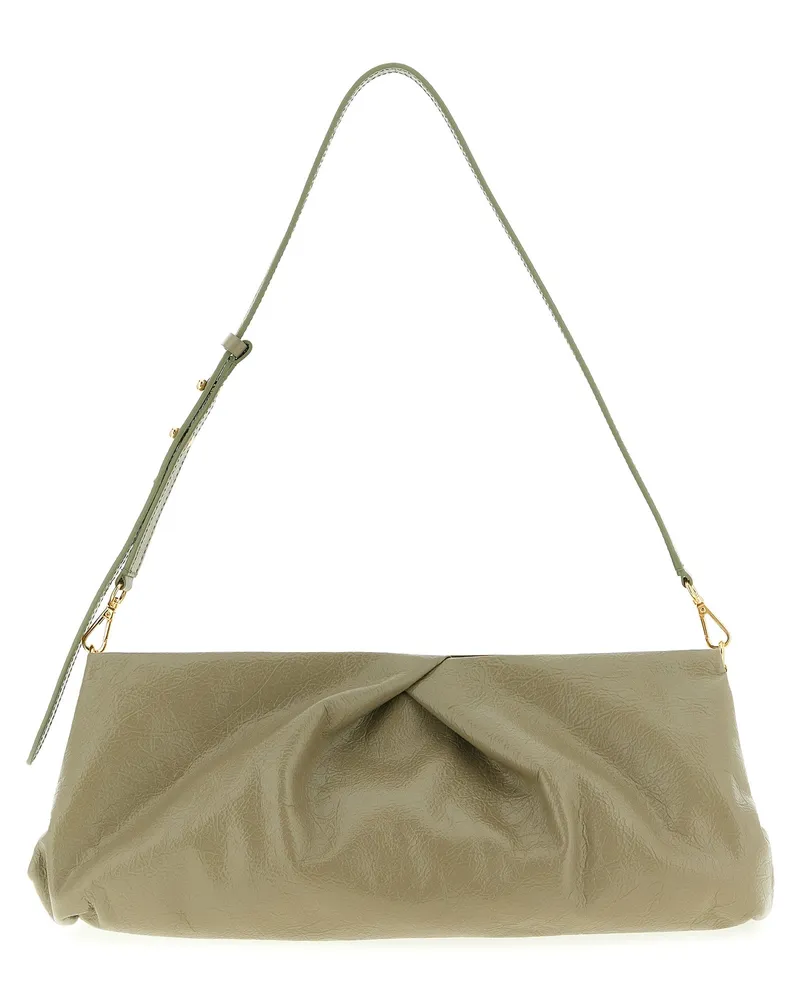 Dries van Noten Trocknen Van Note 'Crisp' Big Clutch Green
