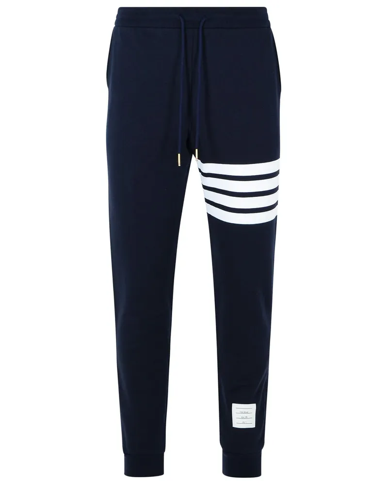 Thom Browne Jogger 'blaue Baumwollhose Blue