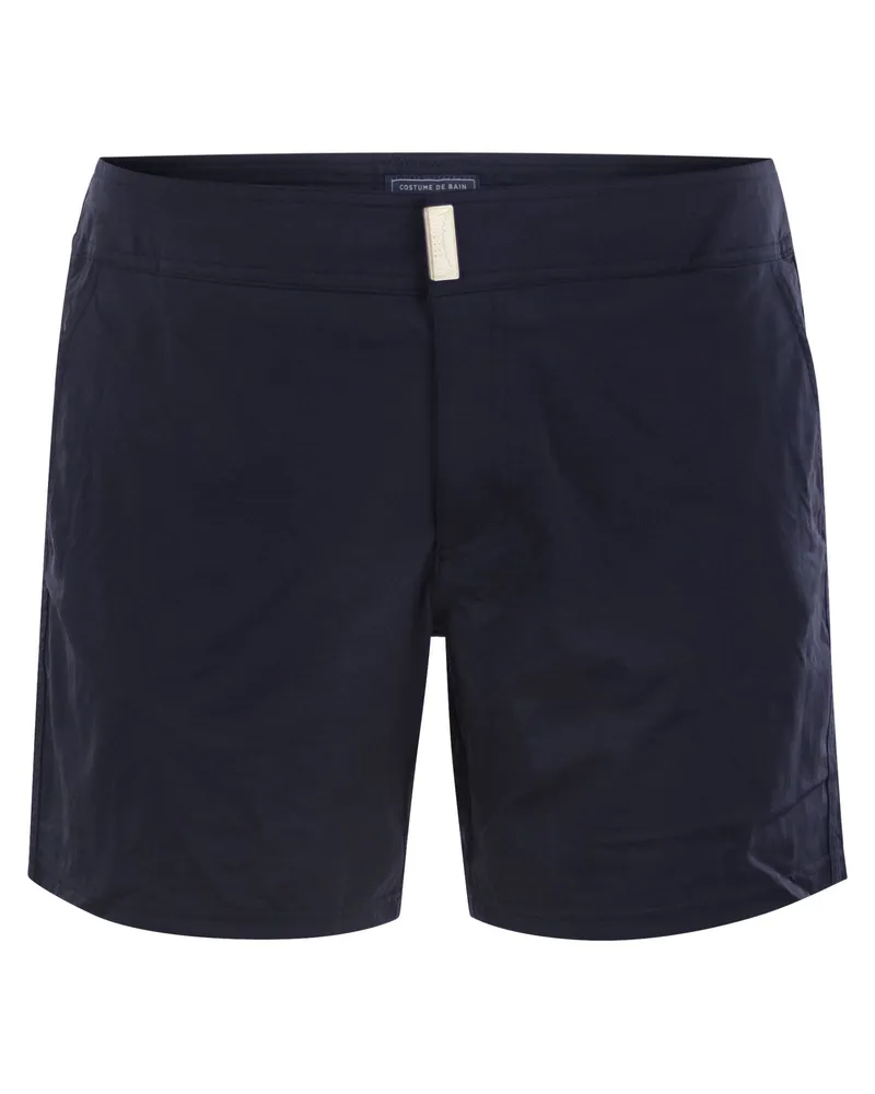 Vilebrequin Merise dehnbare Strandshorts Blue