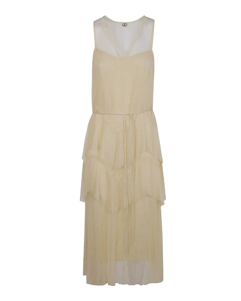 Twin-Set Twin Set Long Kleid Yellow