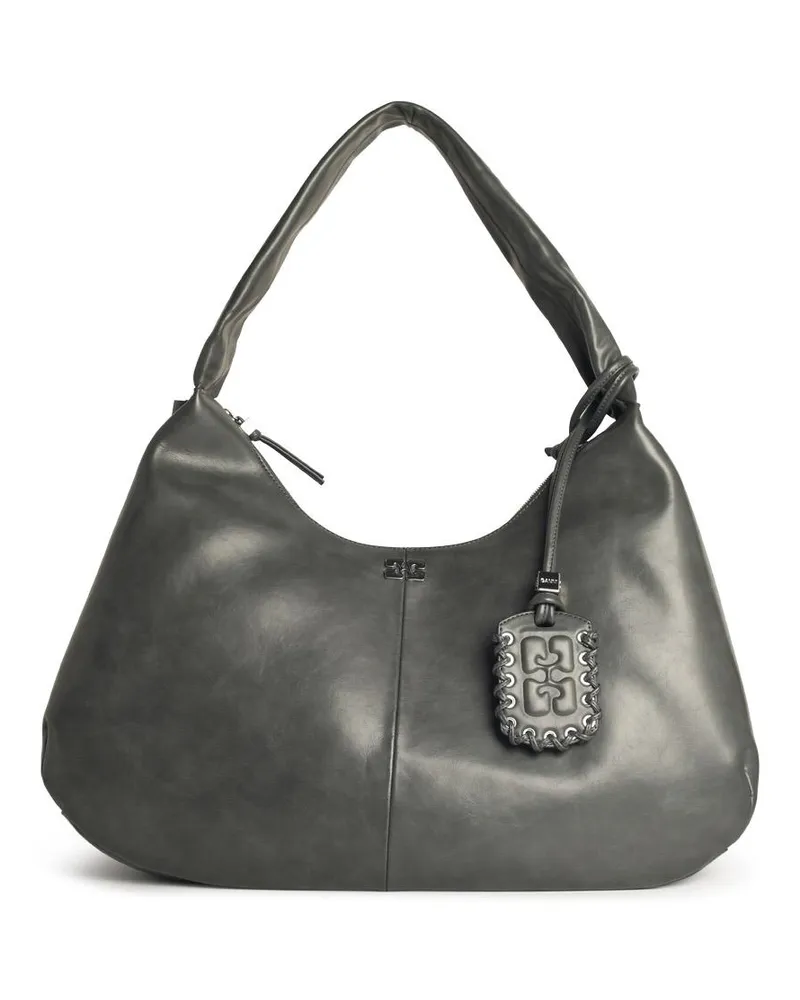 Ganni Bou Xxl'Grey Lear Mischtasche Grey