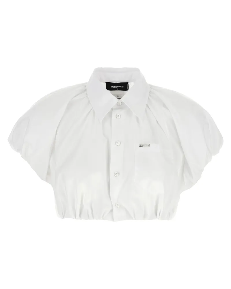 Dsquared2 Cropped Shirt White