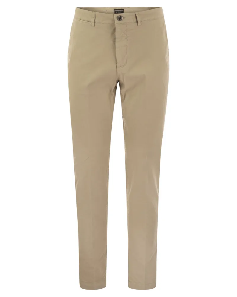 Peserico Stretch Cotton Gabardine Chinoshose Beige