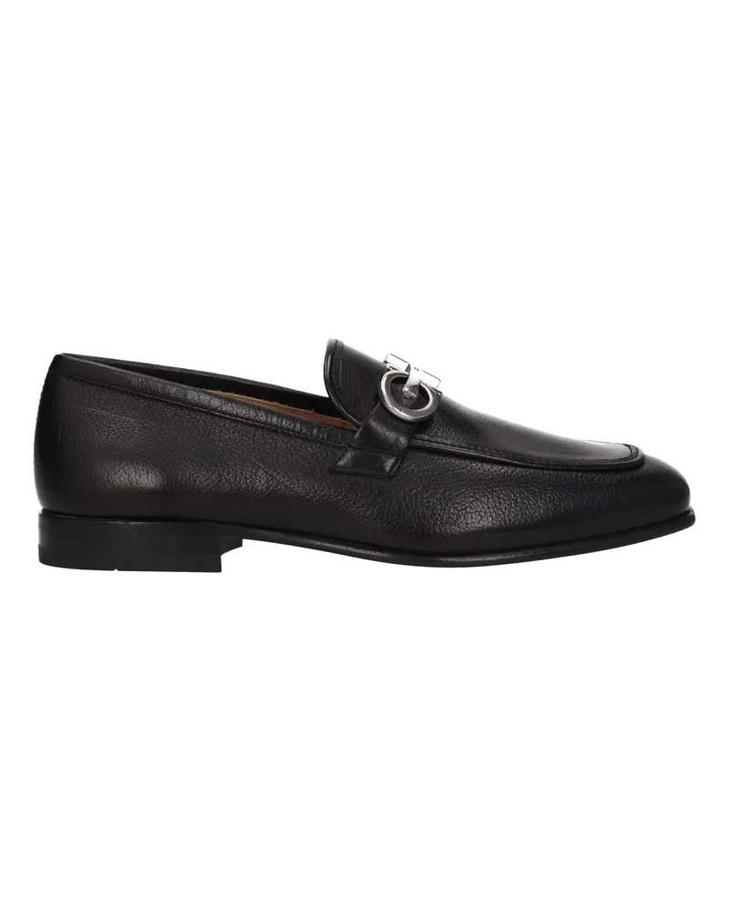 Ferragamo Mocassini Giove Mann Haut schwarz -