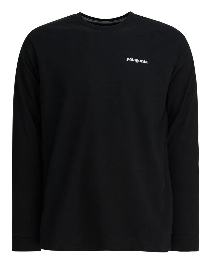 Patagonia P 6 Logo Responsibili Tee®“ T-Shirt mit Rundhalsausschnitt Black