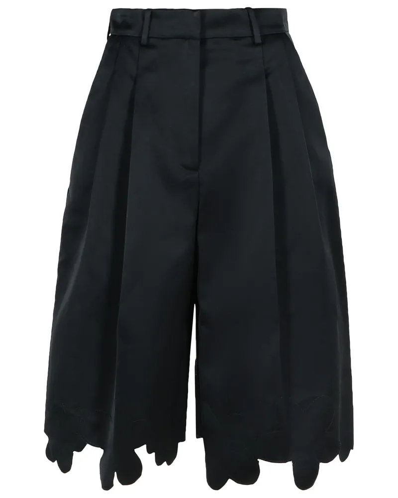 Marni Black Viskose Mischshorts Black