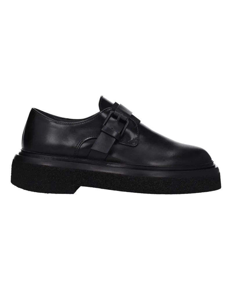 Max Mara Derby Damens Leder Schwarz -