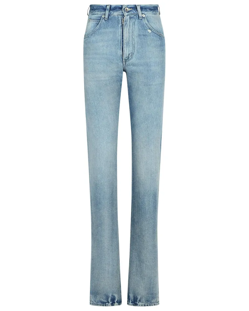 Maison Margiela gerade' hellblaue Jeans Jeans Blue