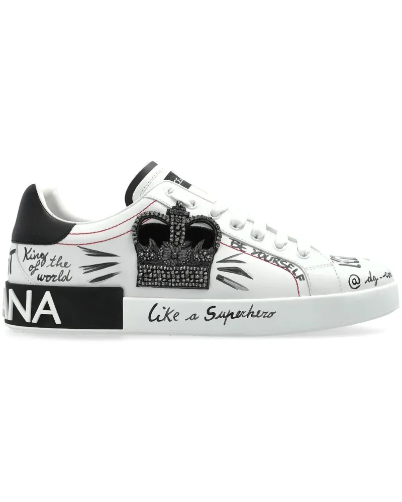 Dolce & Gabbana Sneaker mit Logo -Anwendung 89697