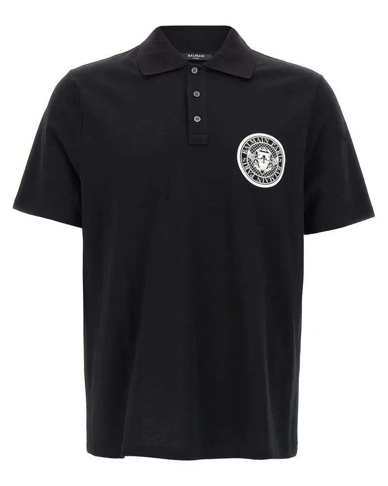 Balmain Coin' Polo -Hemd White