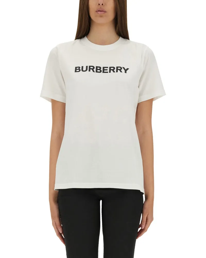 Burberry T -Shirt mit Logo White