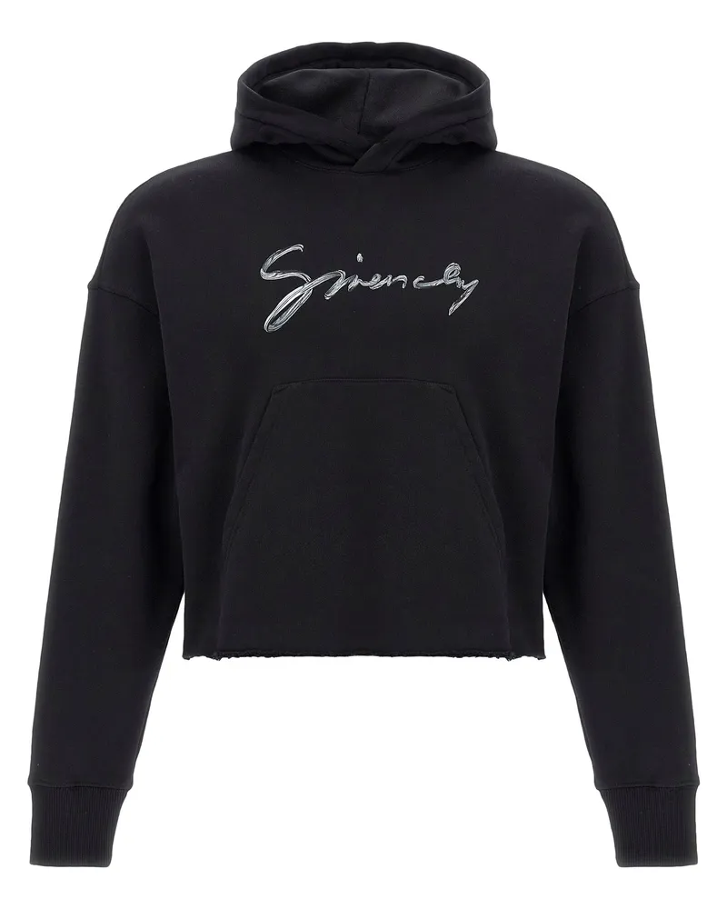 Givenchy beschnittener Hoodie Black