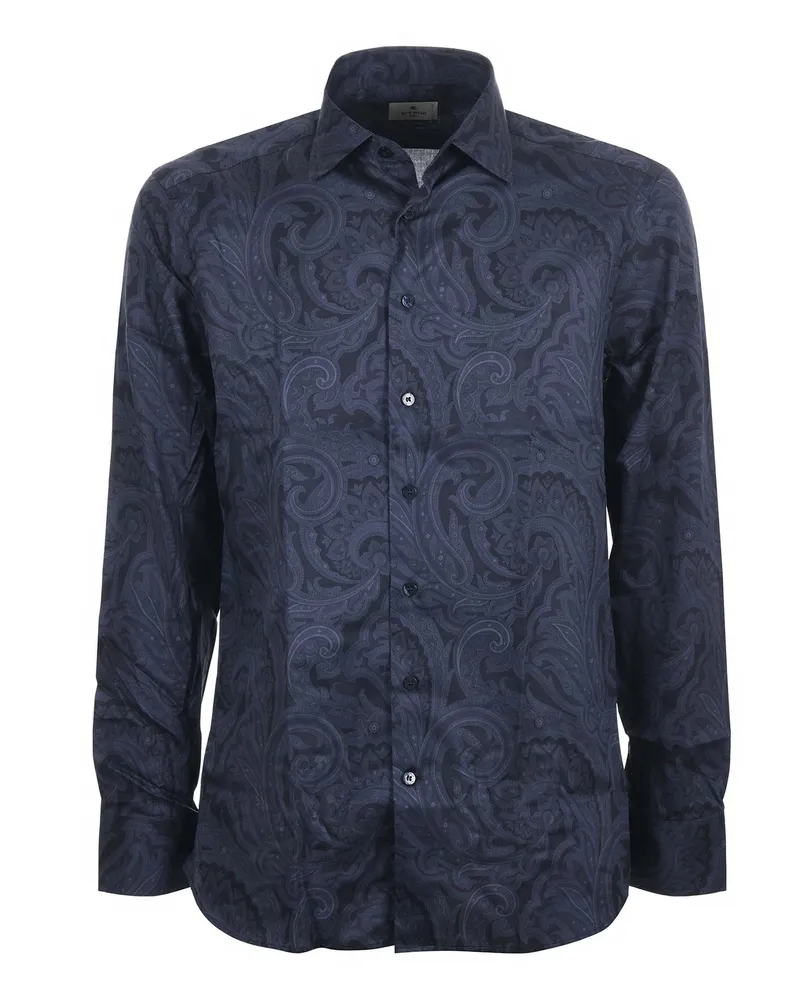 Etro Baumwollhemd Blue