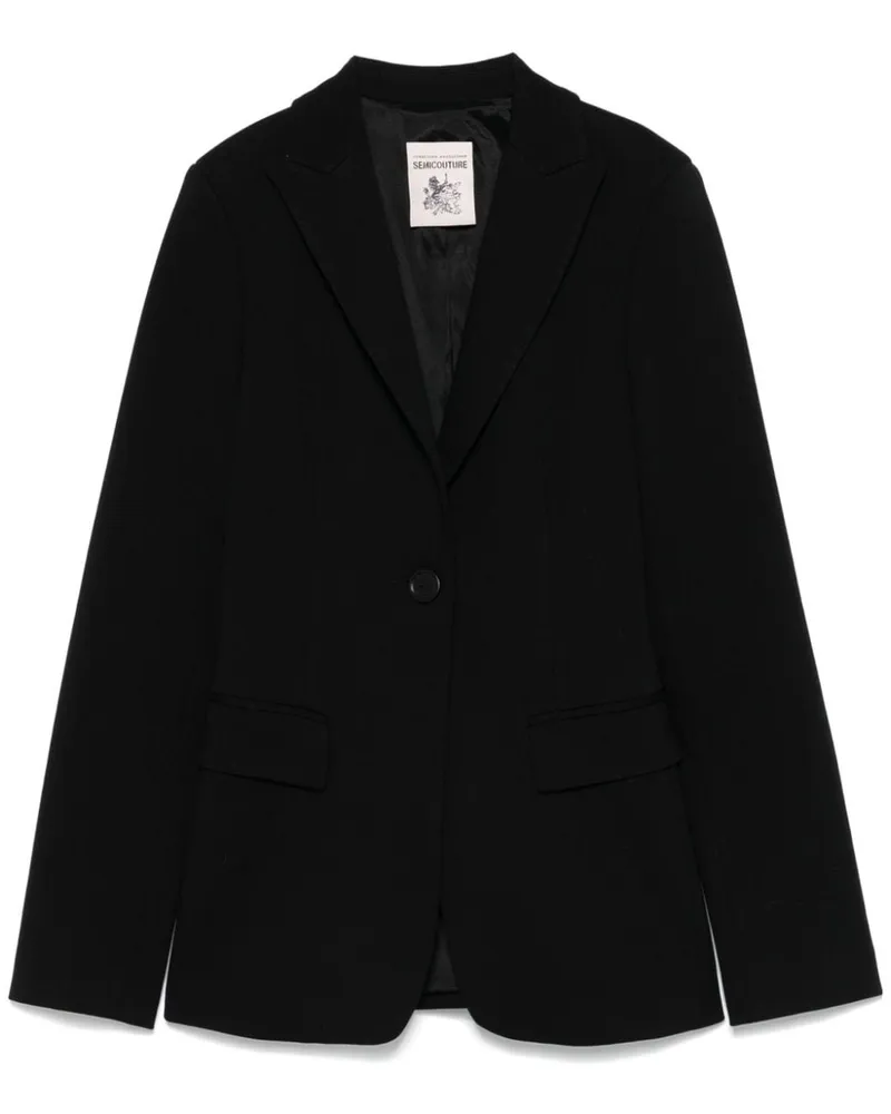 Semicouture Semikouture Charli Single Breasted Jacke Black