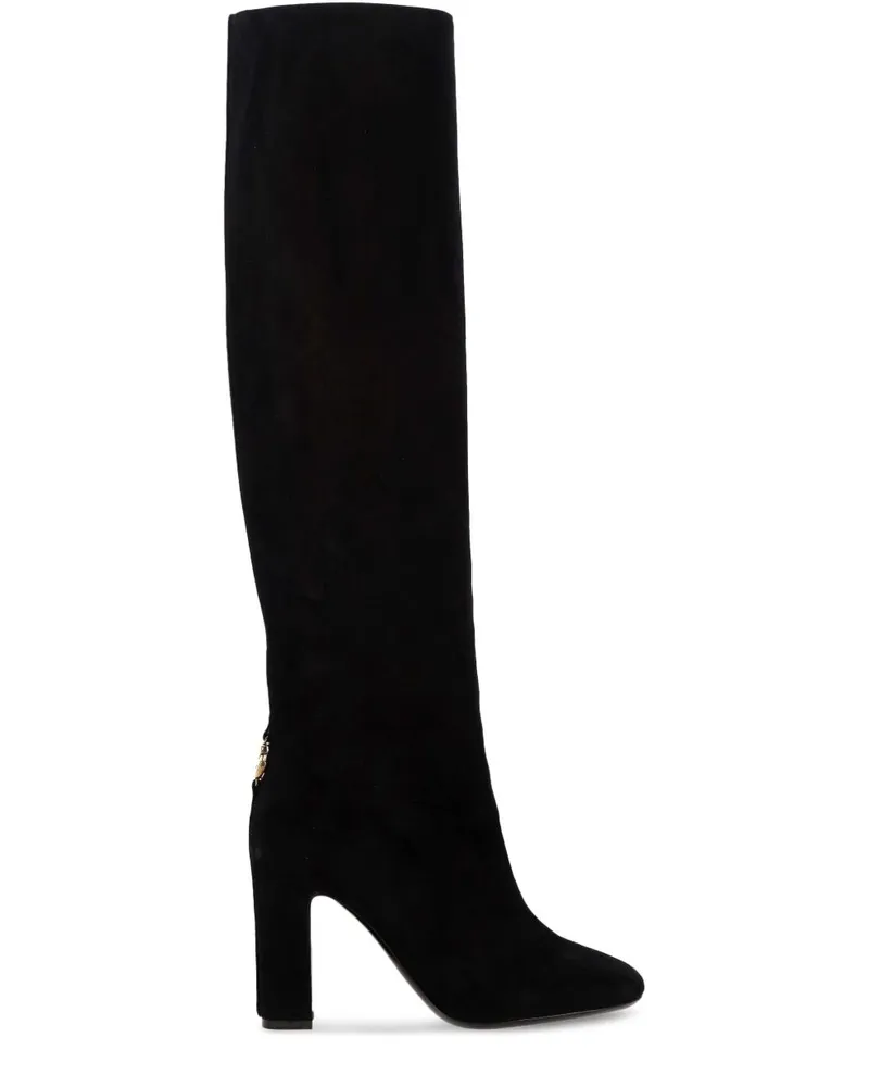 Dolce & Gabbana Wildleder Lederstiefel Black