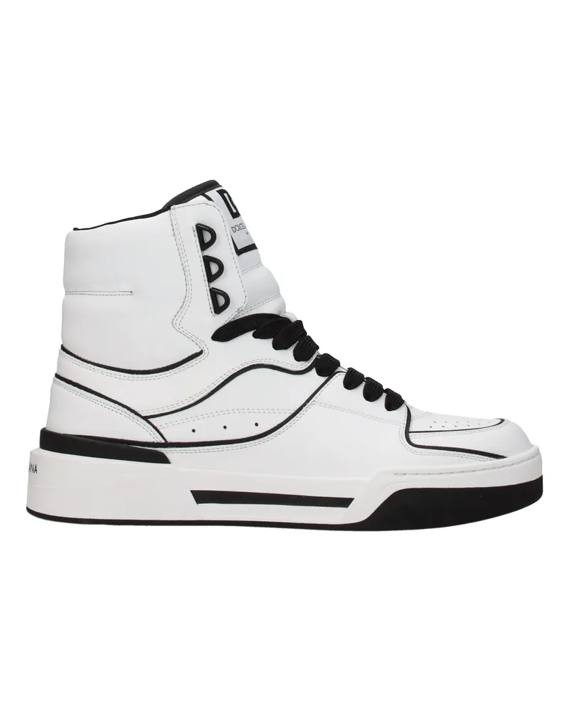 Dolce & Gabbana Sneakers Männer Leder weiß/schwarz -