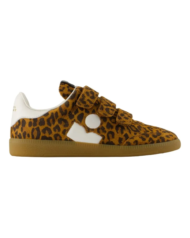 Isabel Marant Beth GB Sneakers  Leder gedruckt Printed