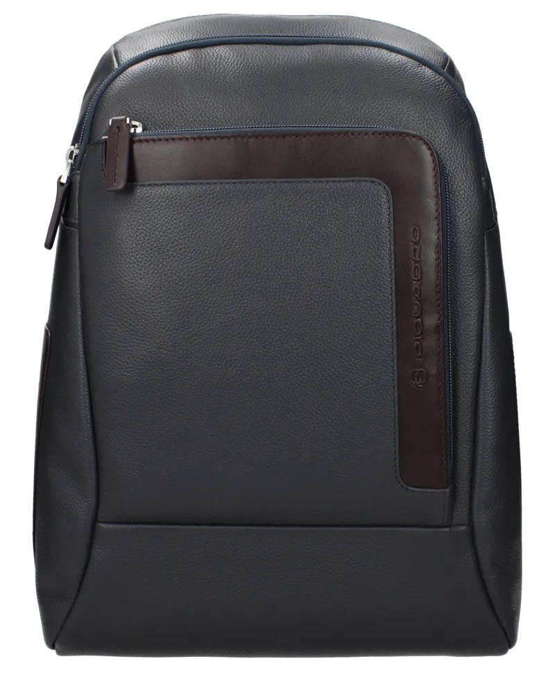 Piquadro Herrens Rucksäcke und Gürteltaschen aus Leder in Grau/Braun -