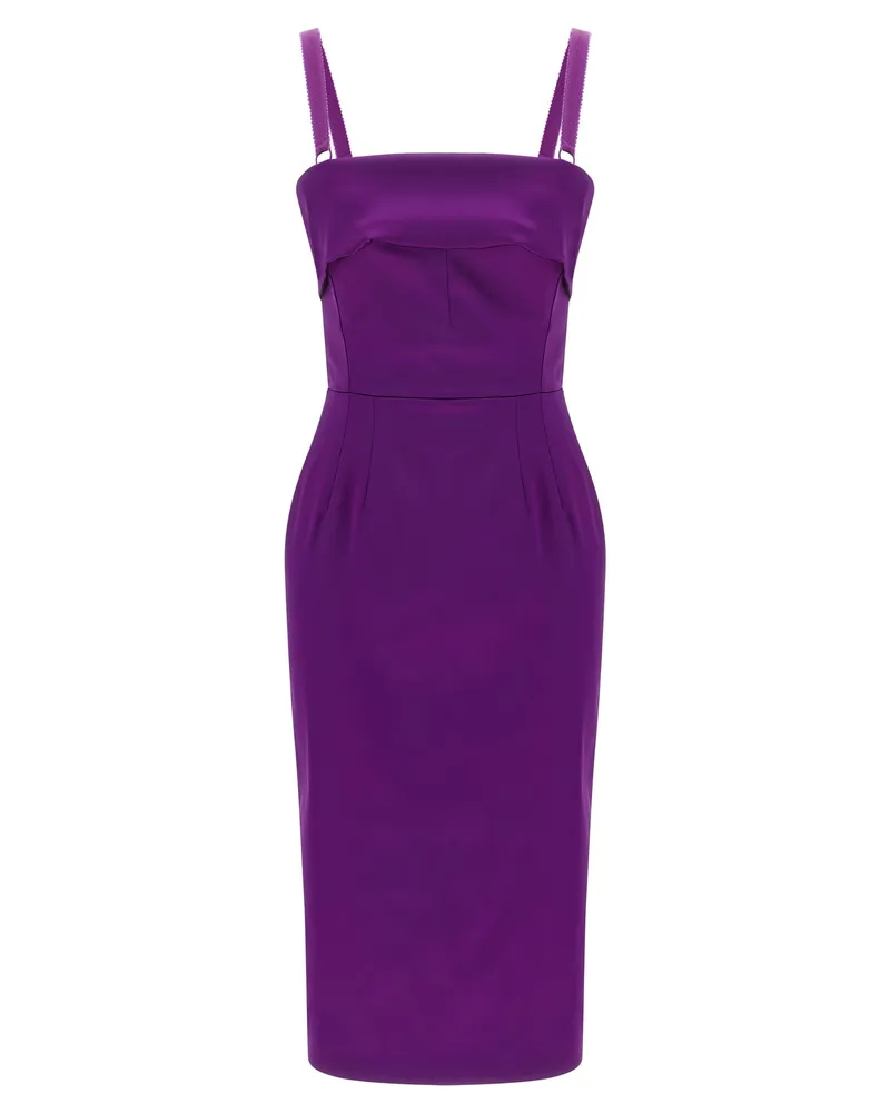 Dolce & Gabbana Satinkleid Purple