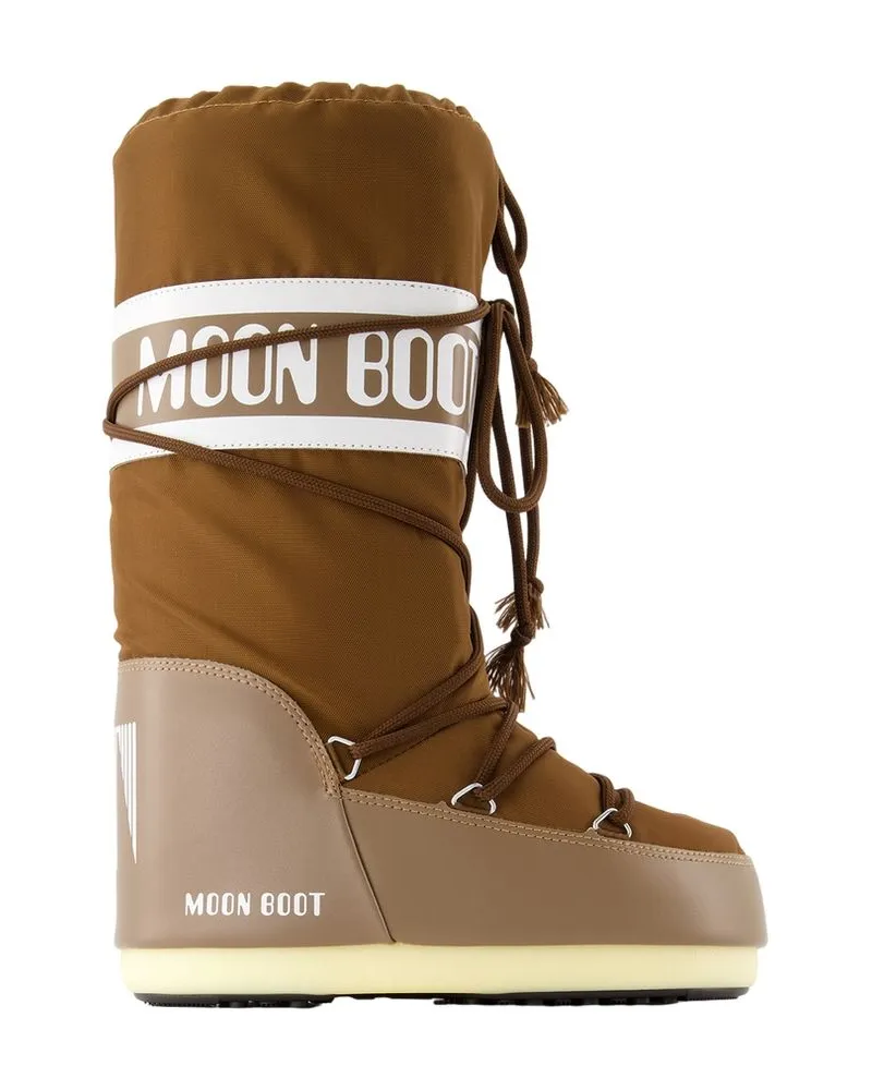 Moon Boot Icon Boots Mond Boot Synthetic Braun Burgundy