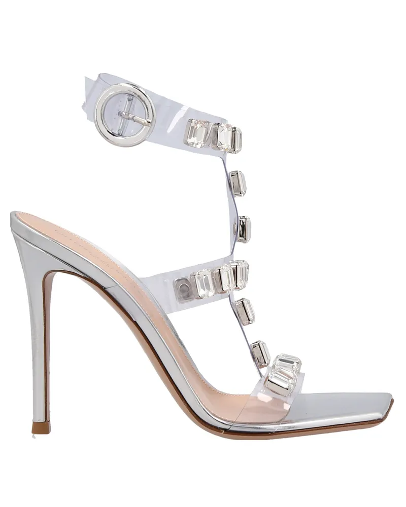 Gianvito Rossi Glass Sandalen Silver