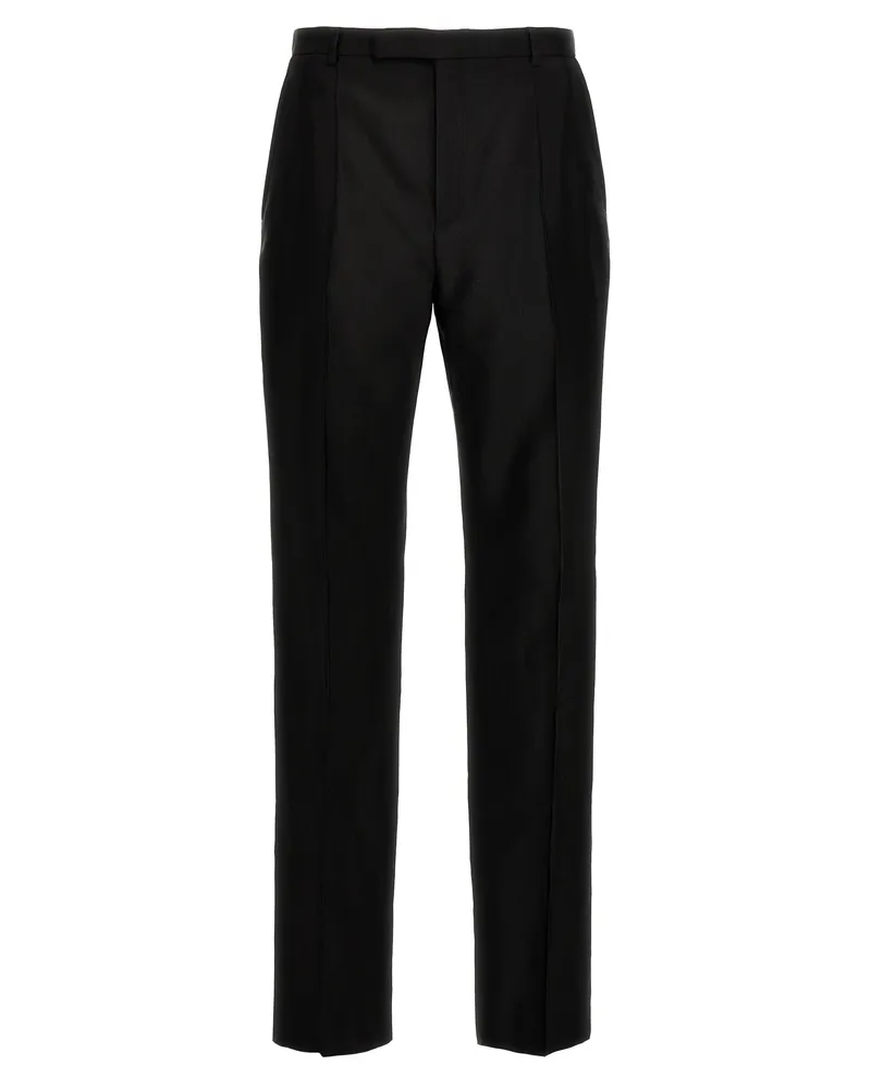 Saint Laurent Faille Hosen Black
