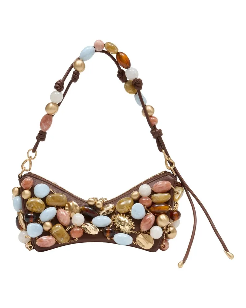 Cult Gaia Mercier Clutch  Leder Mehrfarbig Mehrfarbig