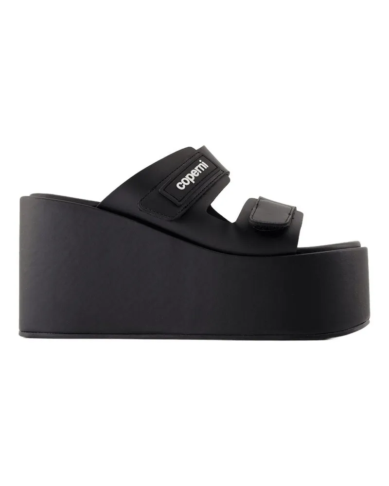 COPERNI Patch Wedge Sandals  Synthetic Schwarz Black