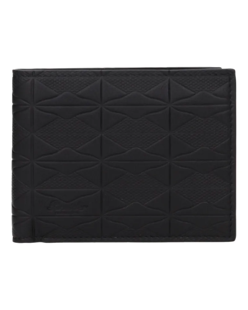 Pineider Herrens Geldbörse aus schwarzem Leder -