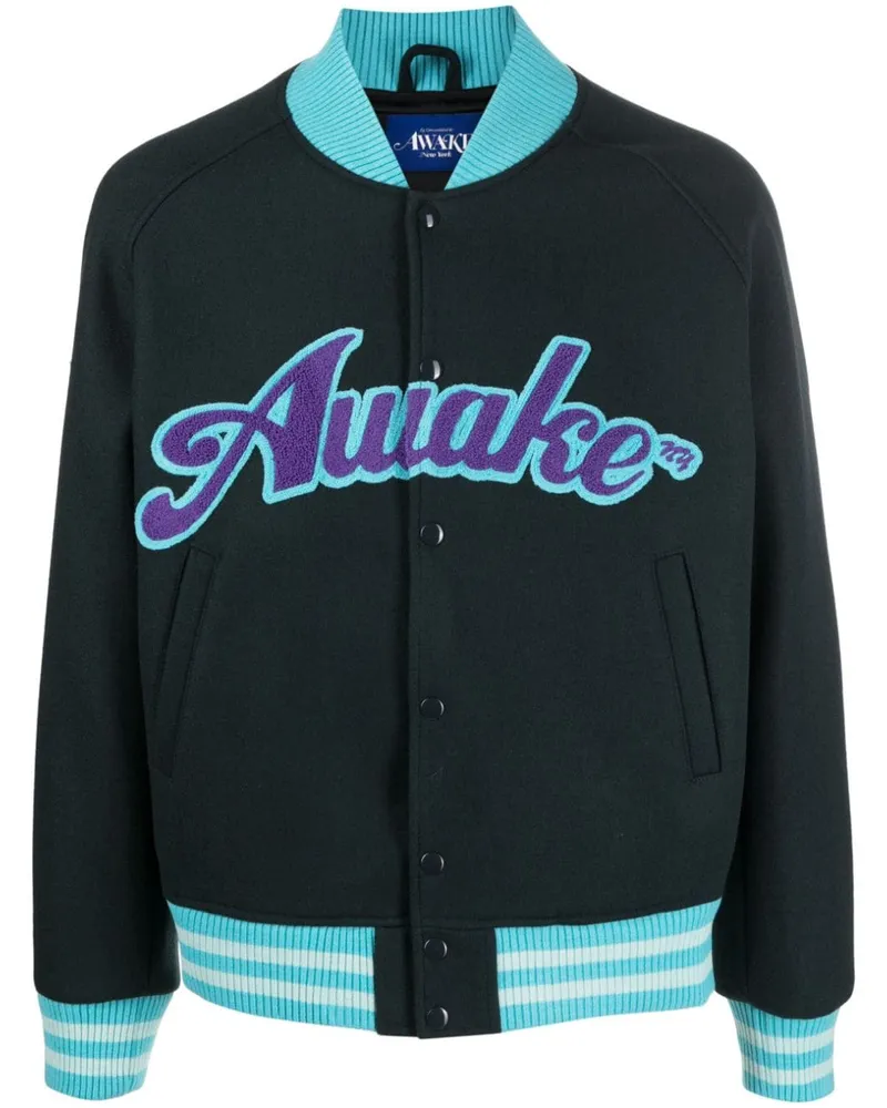 AWAKE NY Wach NY Logo Varsity Jacke Black