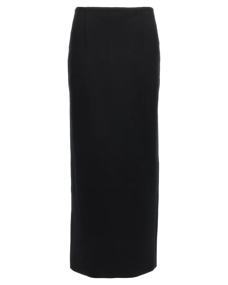 AURALEE Double-Face-Strickrock Black