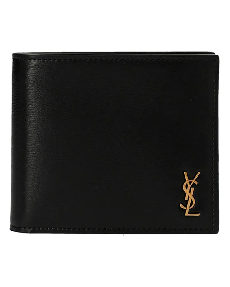 Saint Laurent Tiny Cassandre East/West“-Geldbörse Black