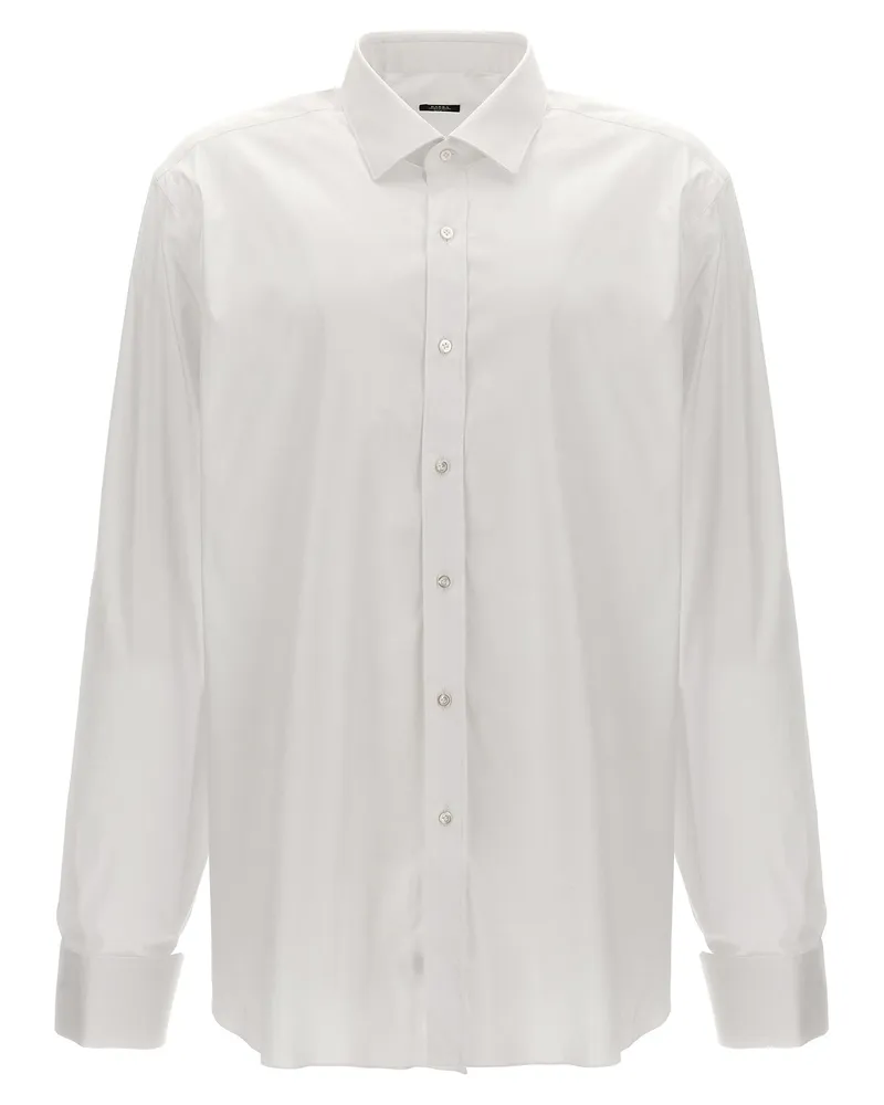BARBA Poplin Shirt Weiß