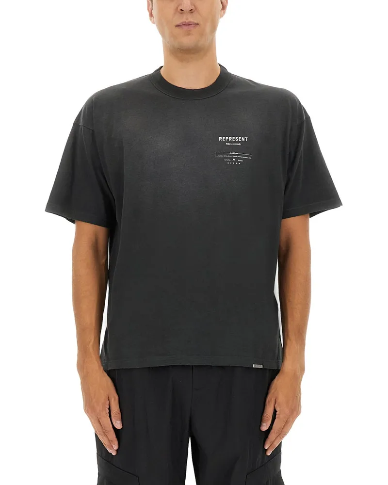 REPRESENT Repräsentieren Sie "Revere Manor" T -Shirt Charcoal