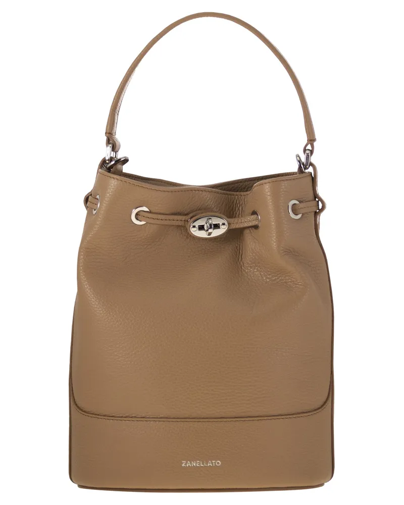 Zanellato Monda 'Lederschaufelbeutel Cognac