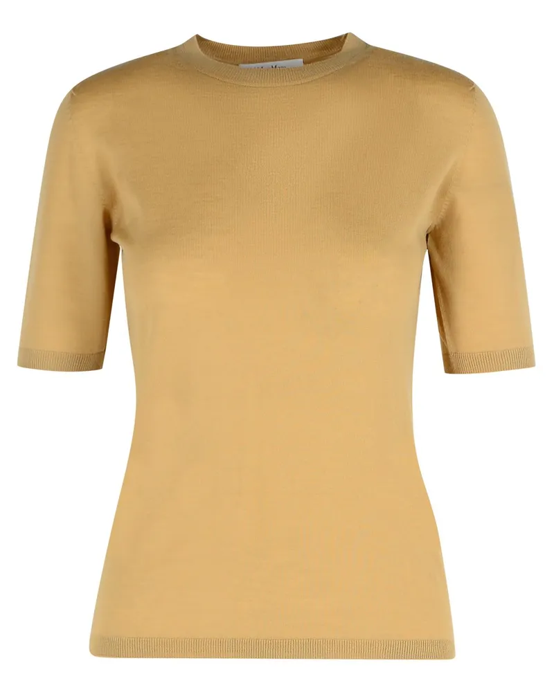 Max Mara Gerico' Sand Virgin Wollpullover Beige