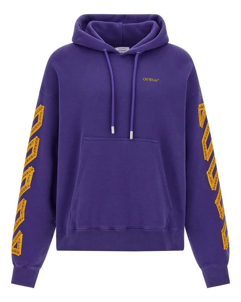 OFF-WHITE Tape Arrow' Hoodie Purple
