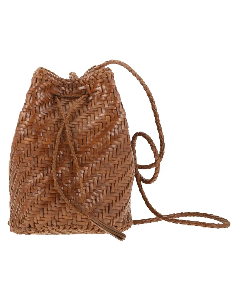 Dragon Pompom gewebte Ledertasche Leather