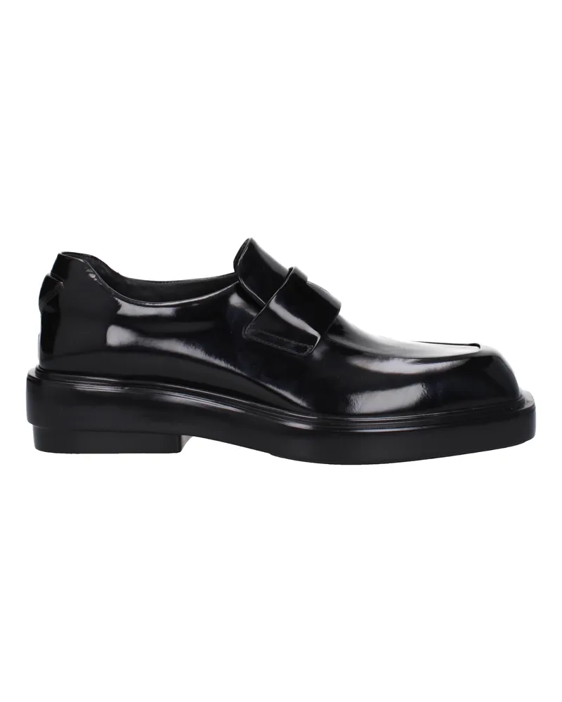 Prada Damens Schwarze Leder-Loafer -